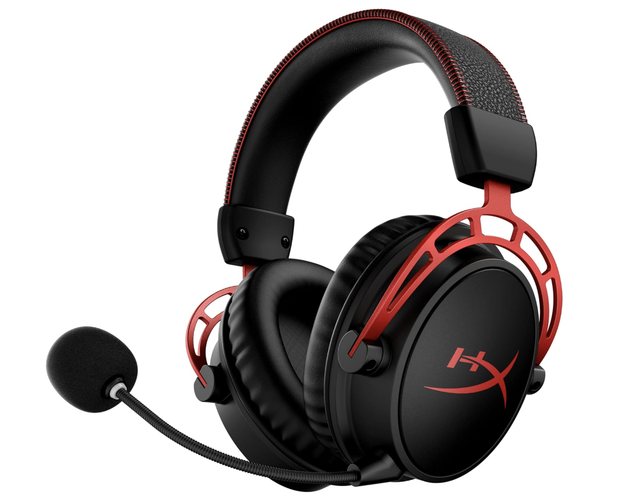 HyperX Cloud Alpha Wireless - PC Gaming Headset, 300-Hour Battery, DTS Headphone: X Spatial Audio, Memory Foam, Dual Chamber Drivers, Noise-Canceling Mic