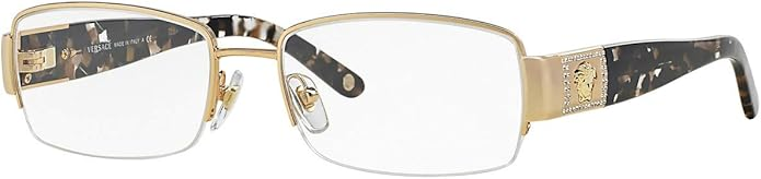 Versace VE 1175B - Anteojos con montura dorada y lentes de diámetro no 2.087 in,, Oro