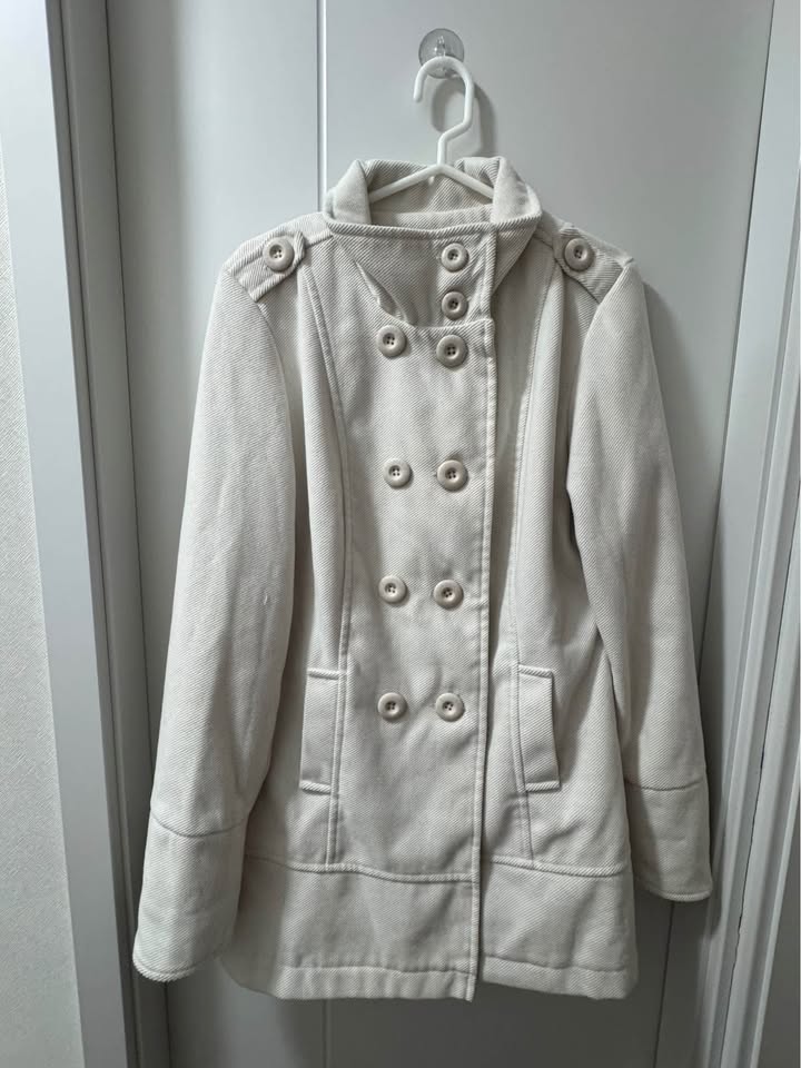 Abrigo blanco talla M